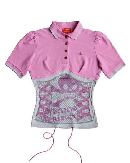 reworked Vivienne Westwood polo shirt - Size M