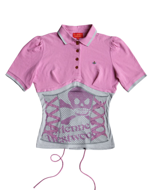 reworked Vivienne Westwood polo shirt - Size M