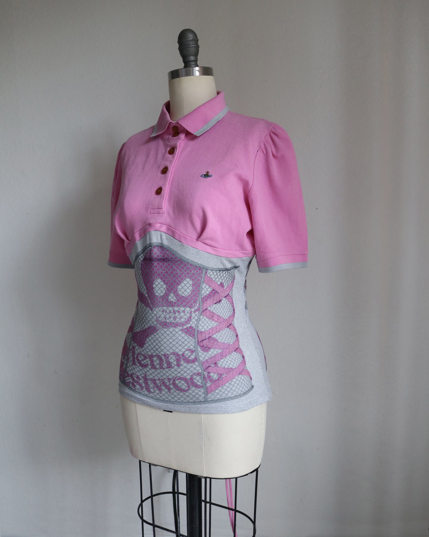 reworked Vivienne Westwood polo shirt - Size M