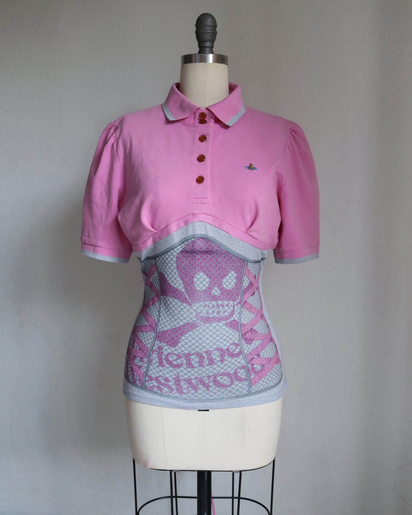 reworked Vivienne Westwood polo shirt - Size M