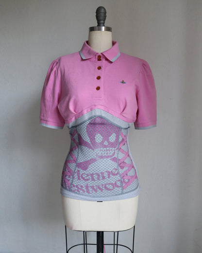 reworked Vivienne Westwood polo shirt - Size M