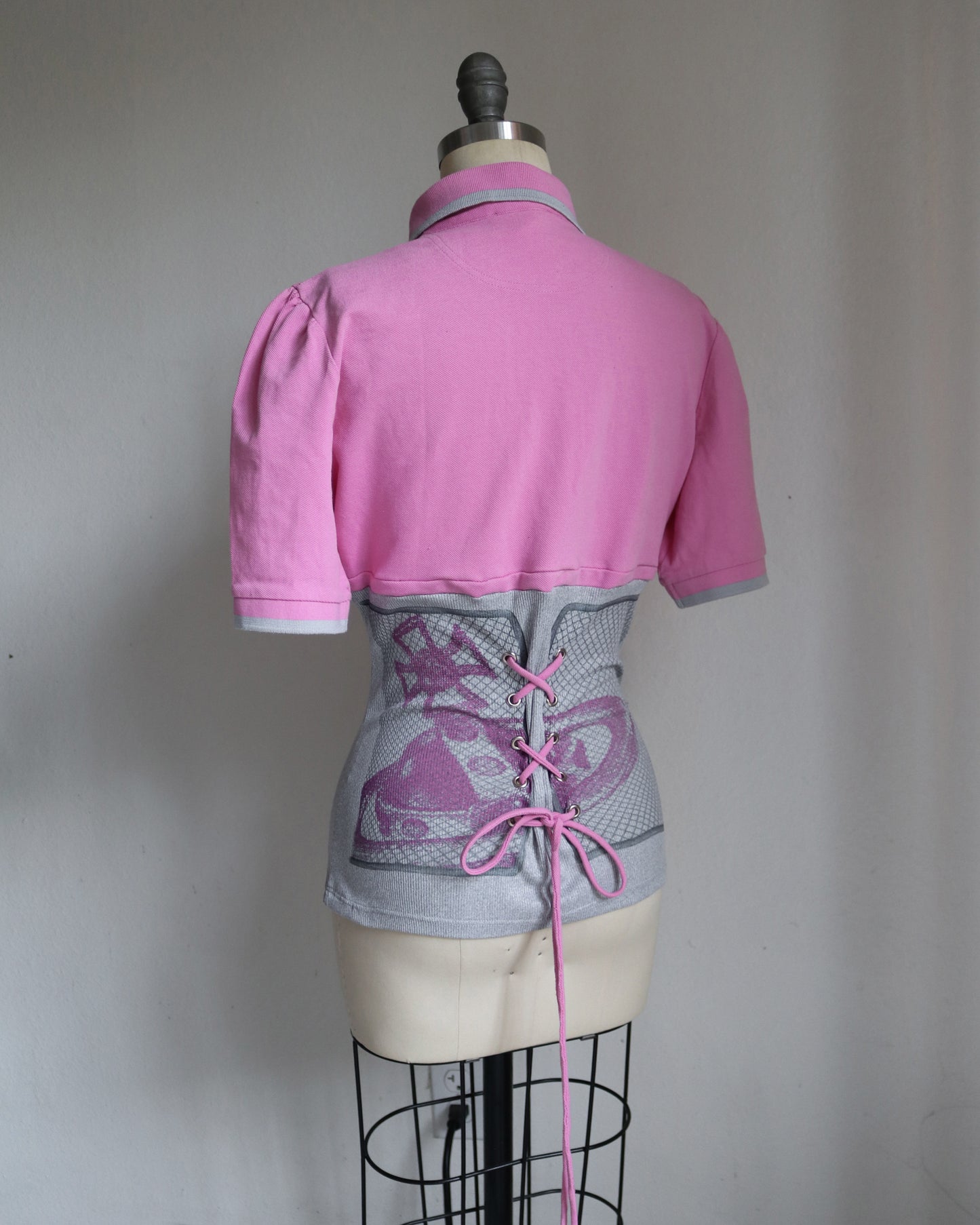 reworked Vivienne Westwood polo shirt - Size M