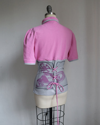reworked Vivienne Westwood polo shirt - Size M