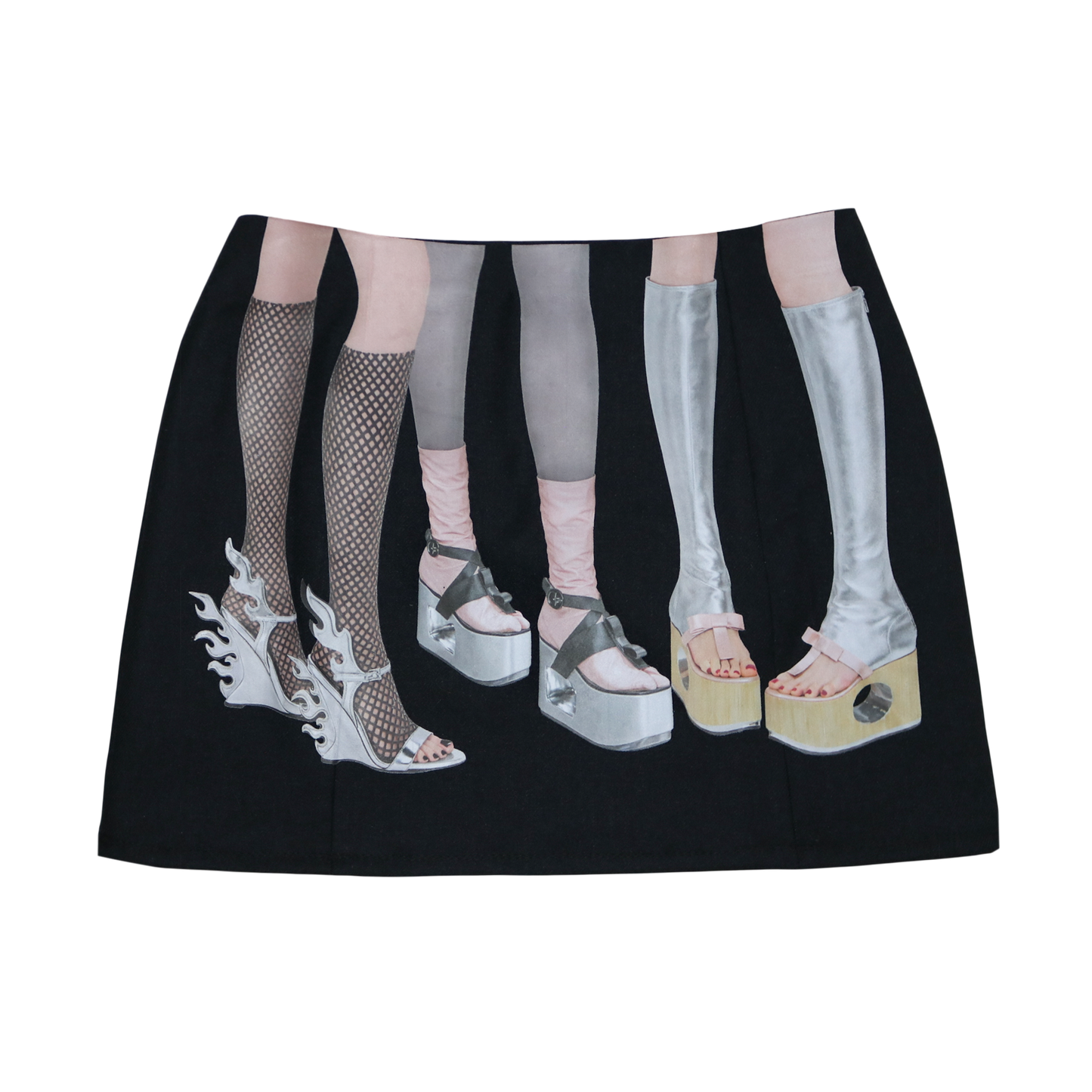 reworked Prada garter layered skirt - Size 40