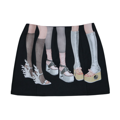 reworked Prada garter layered skirt - Size 40