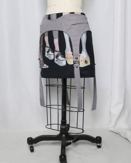 reworked Prada garter layered skirt - Size 40