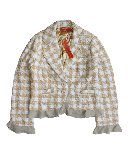 Frizz cropped tweed blazer - Size 4
