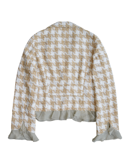 Frizz cropped tweed blazer - Size 4