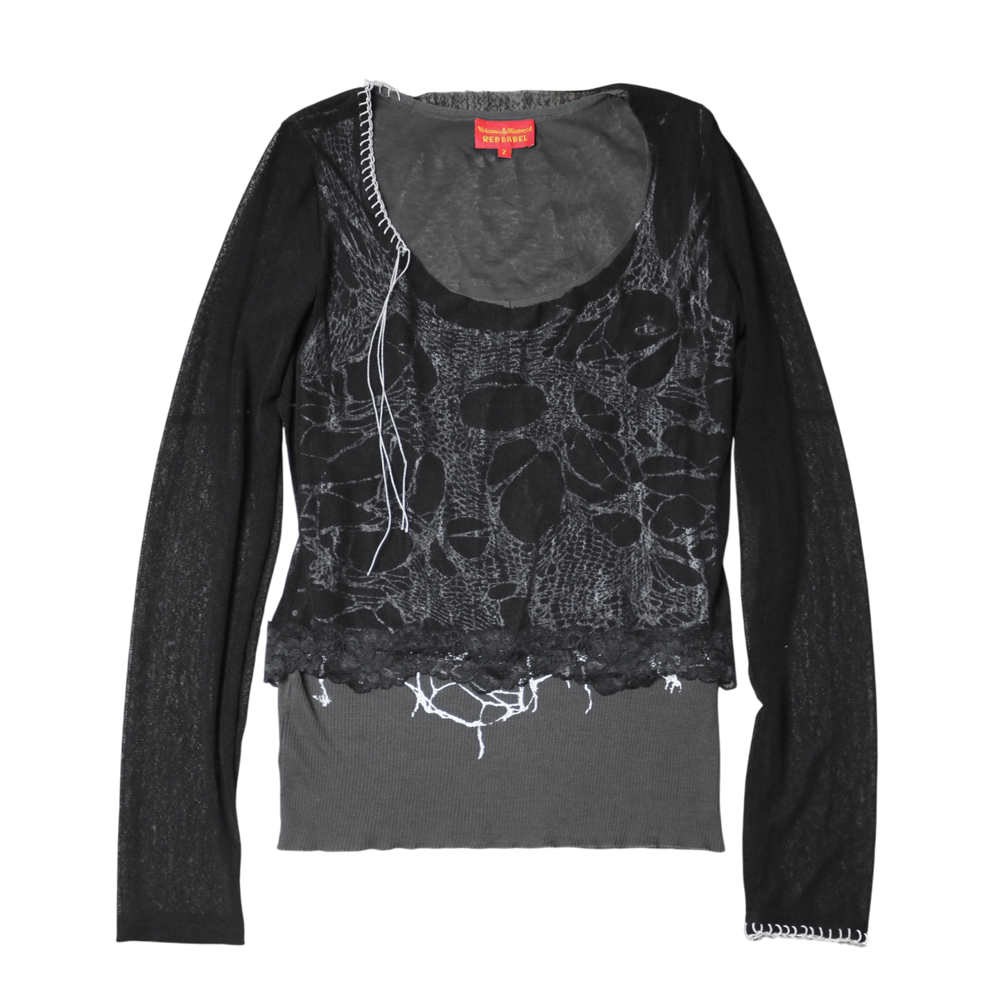 reworked Vivienne Westwood layered top - Size M