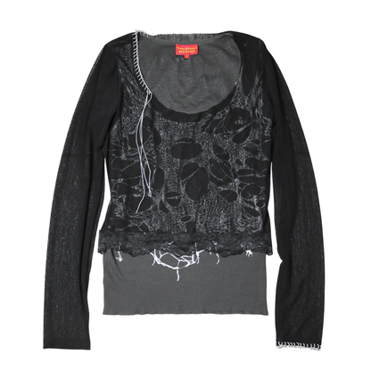 reworked Vivienne Westwood layered top - Size M