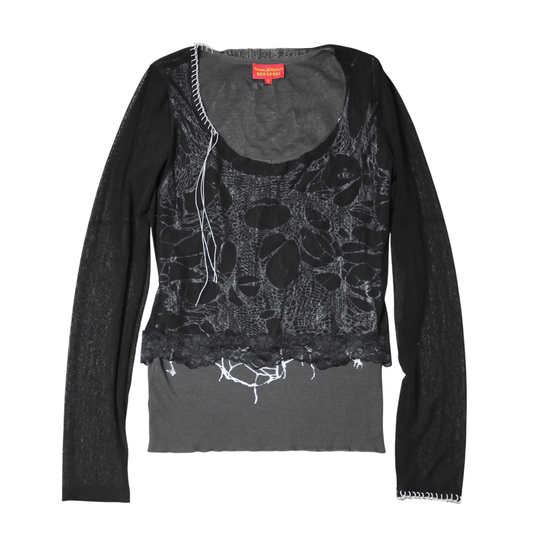 reworked Vivienne Westwood layered top - Size M