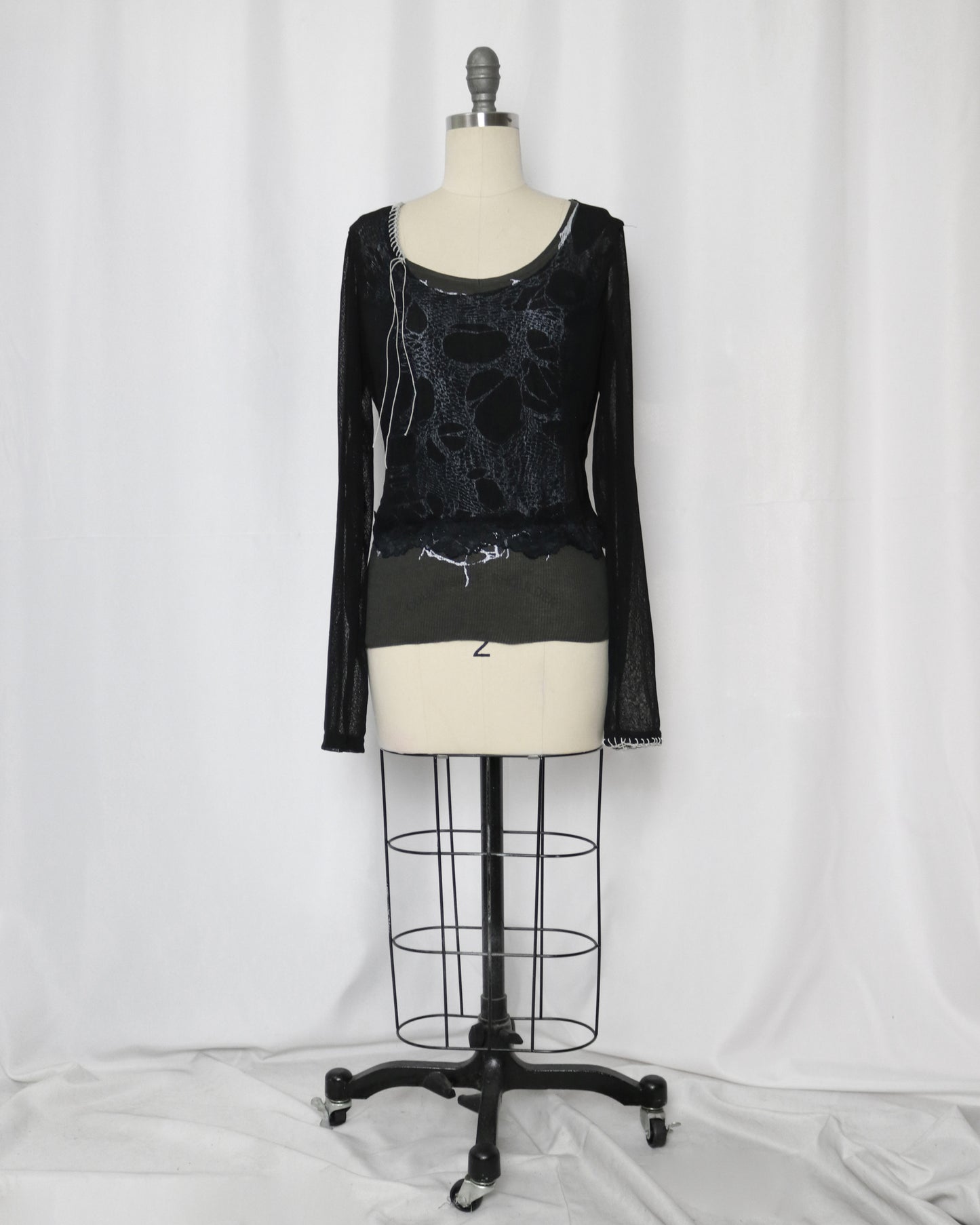 reworked Vivienne Westwood layered top - Size M
