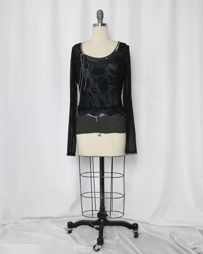 reworked Vivienne Westwood layered top - Size M