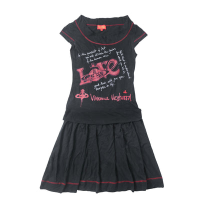 reworked Vivienne Westwood pleated dress - Size S