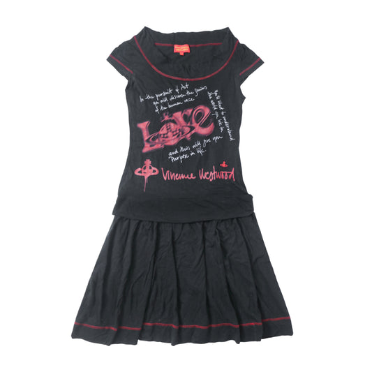 reworked Vivienne Westwood pleated dress - Size S