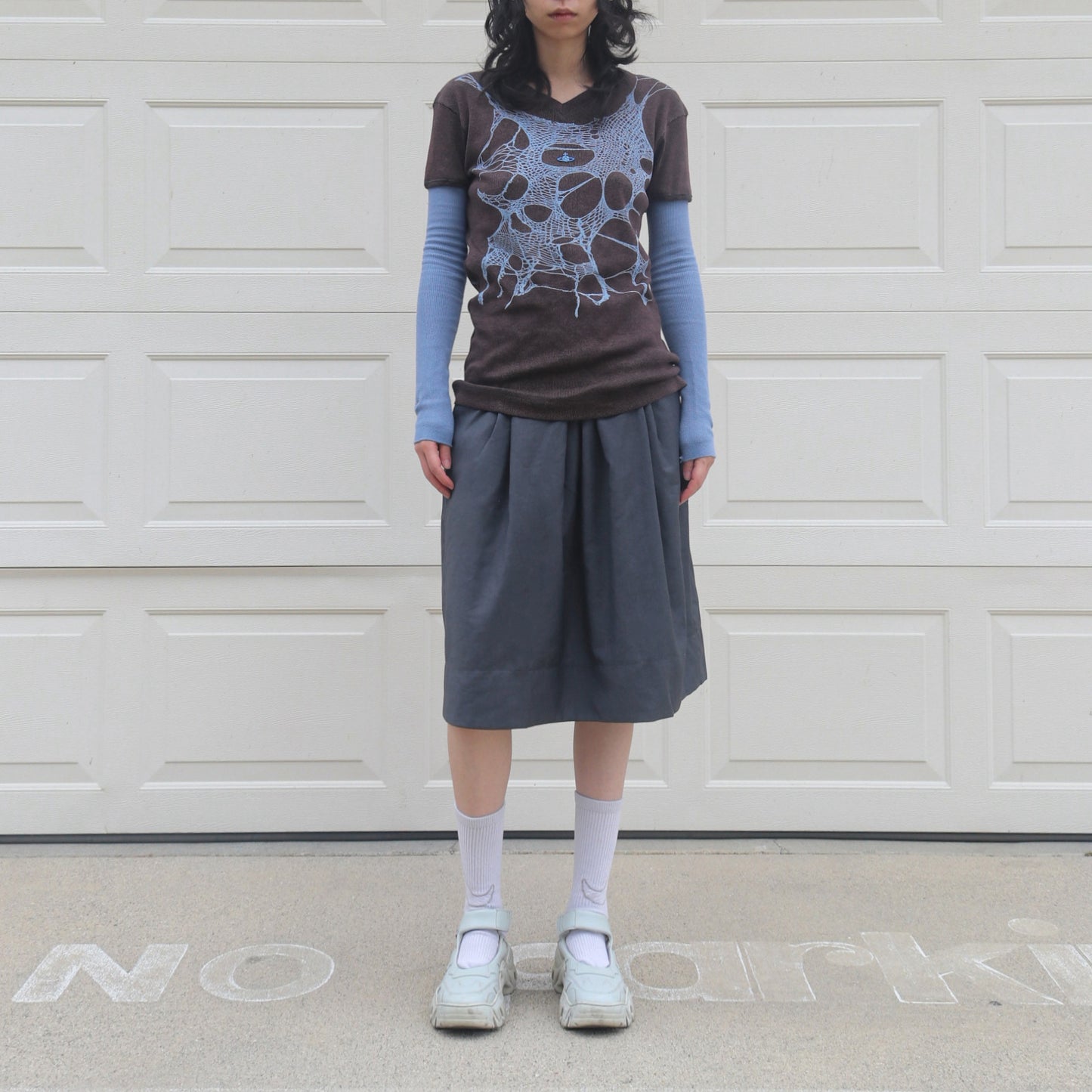 reworked Vivienne Westwood ribbed knit top