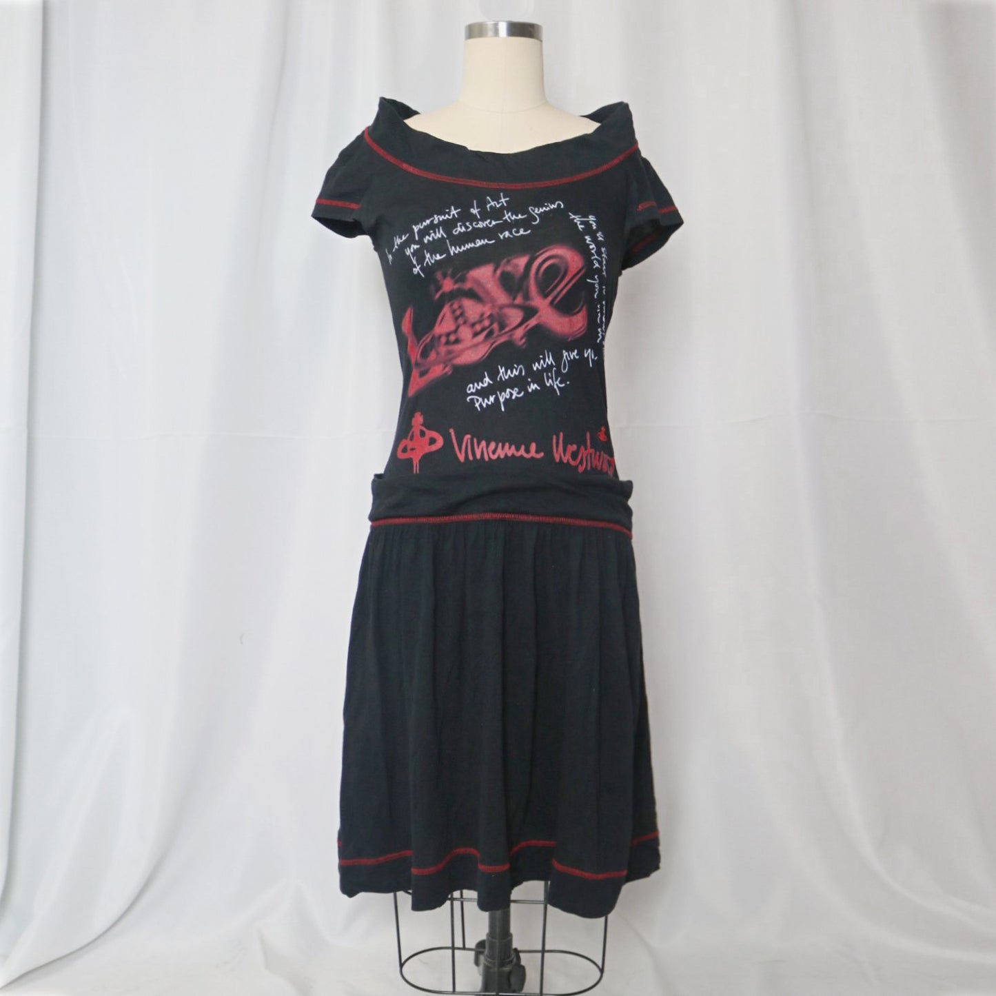 reworked Vivienne Westwood pleated dress - Size S