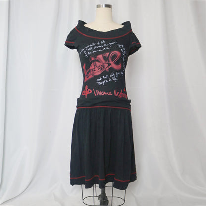 reworked Vivienne Westwood pleated dress - Size S