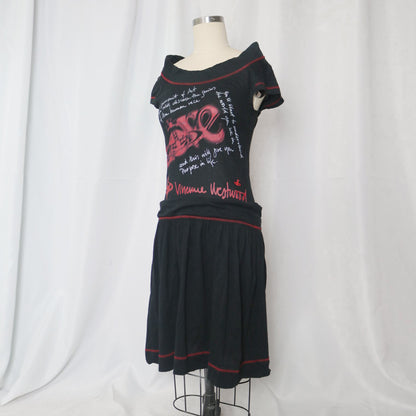 reworked Vivienne Westwood pleated dress - Size S