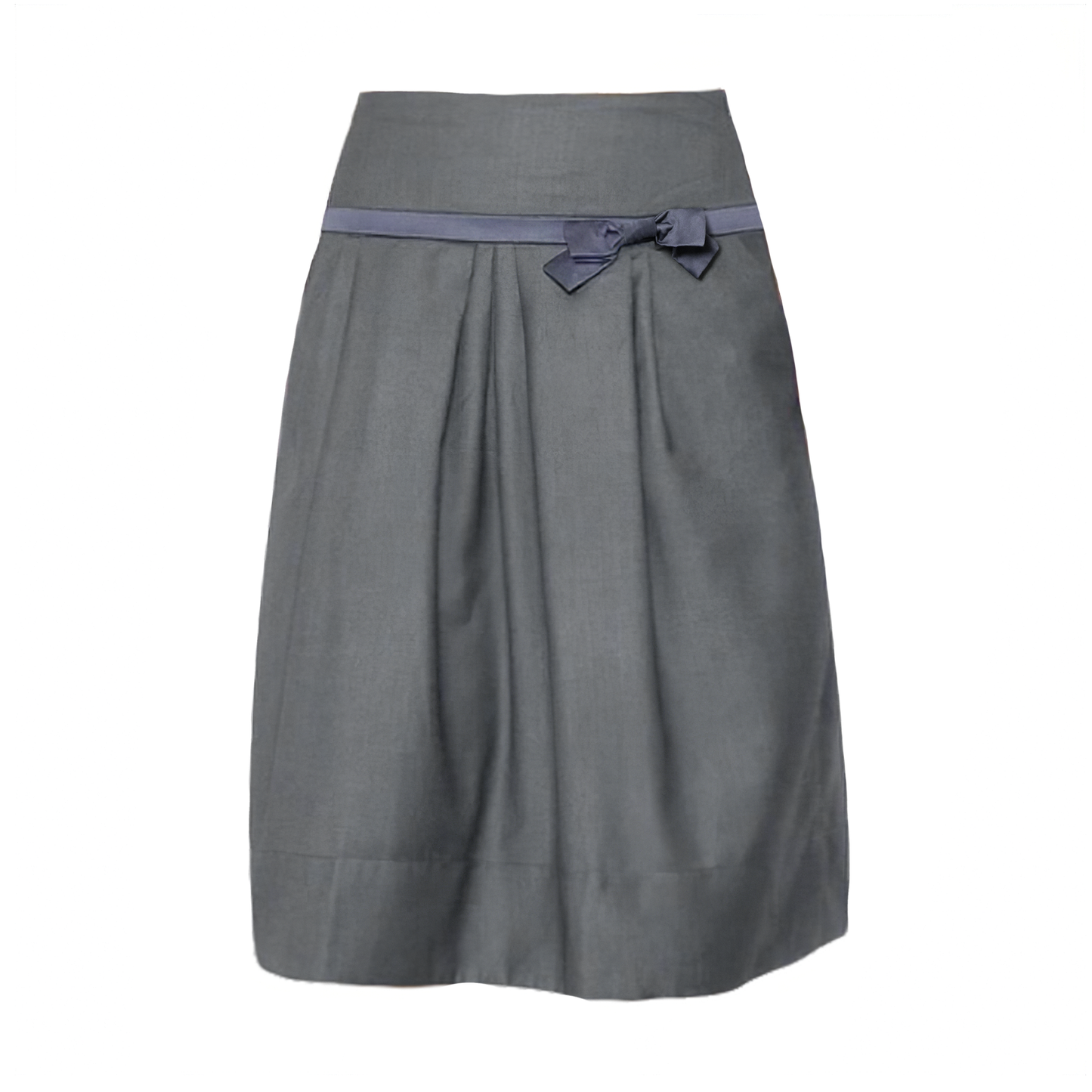 bow tie low rise midi skirt