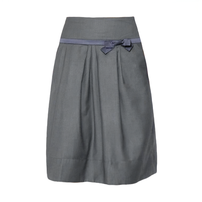 bow tie low rise midi skirt