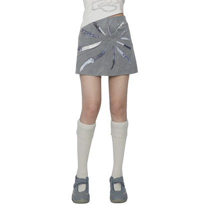 drowning knife a-line skirt