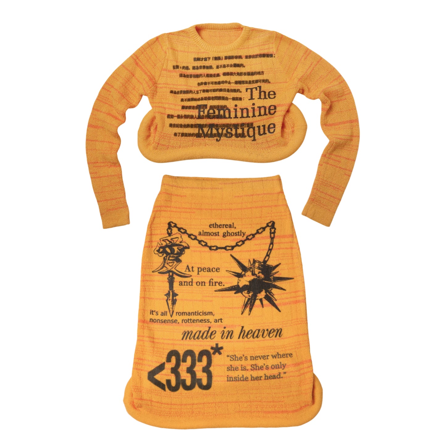 1 of 1 sculptural hem knit set