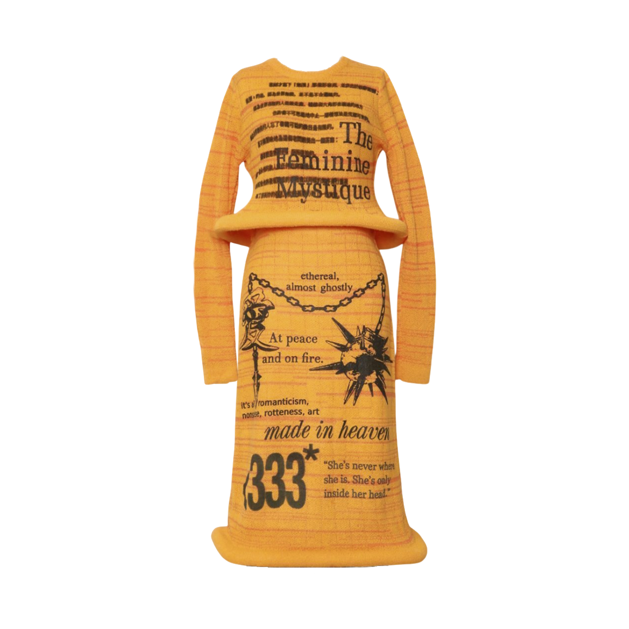 1 of 1 sculptural hem knit set