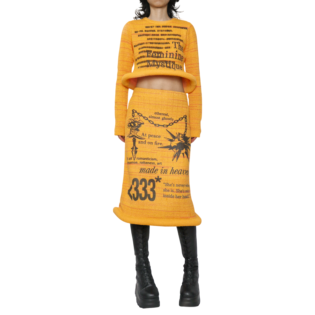 1 of 1 sculptural hem knit set