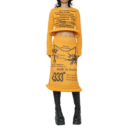 1 of 1 sculptural hem knit set