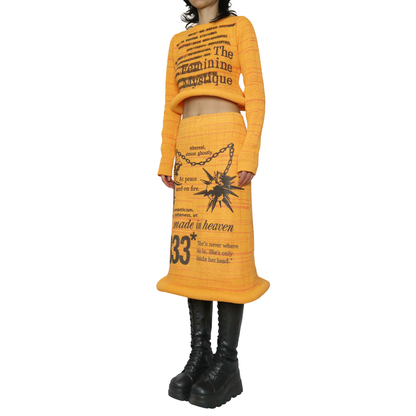 1 of 1 sculptural hem knit set