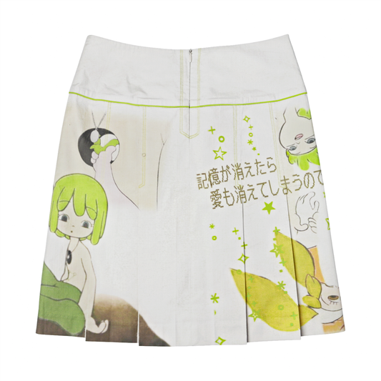 1 of 1 kaiba graphic print pleated skirt