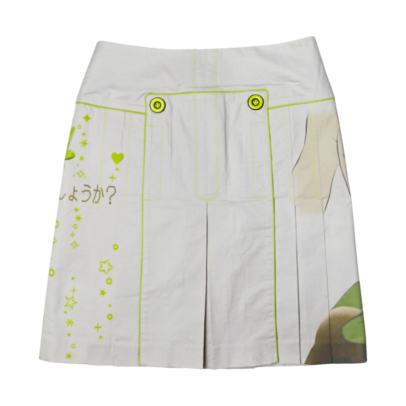 1 of 1 kaiba graphic print pleated skirt