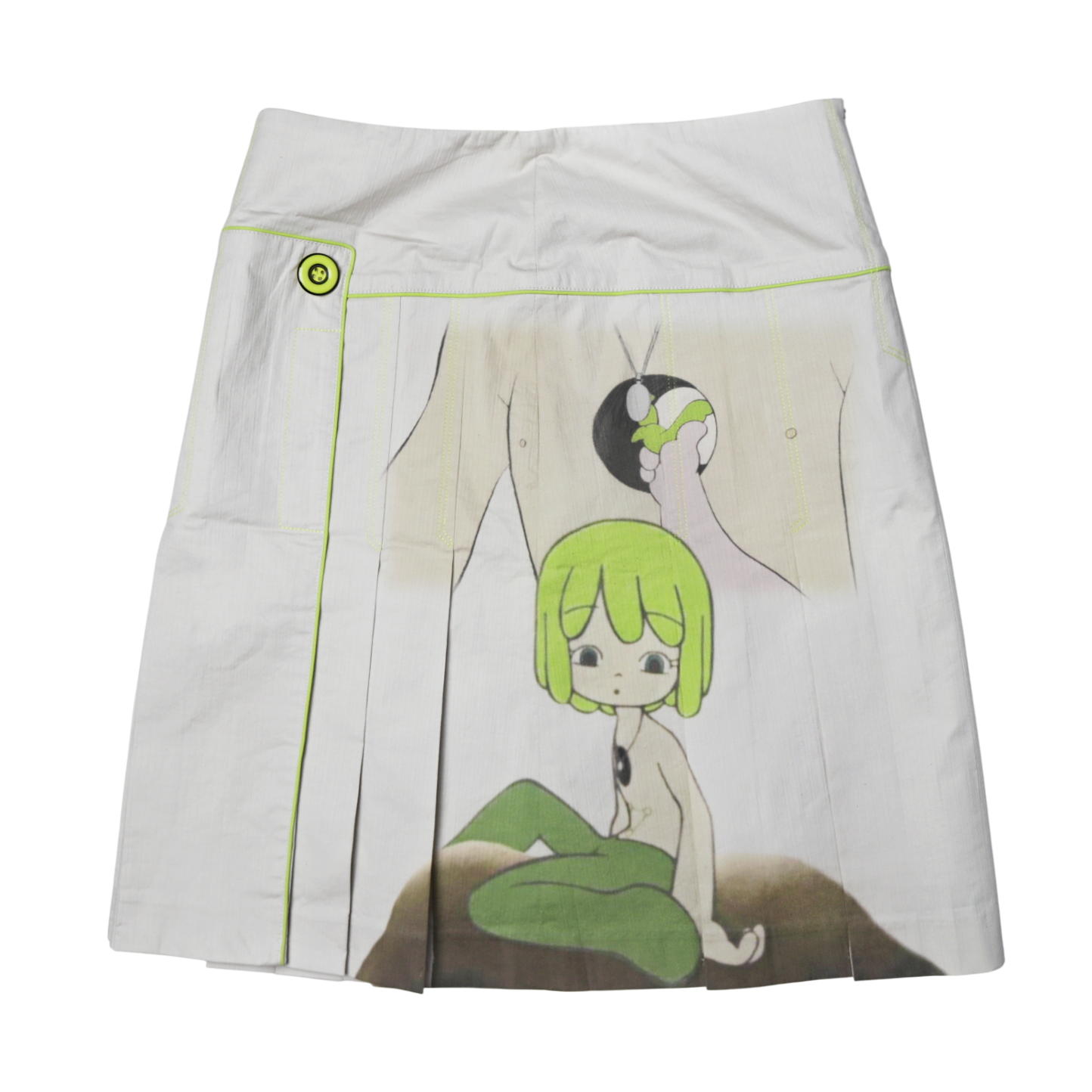 1 of 1 kaiba graphic print pleated skirt