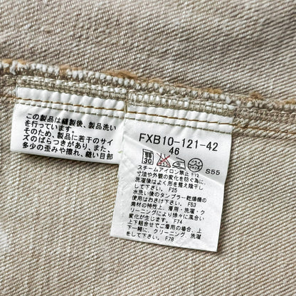 reworked Burberry midi skirt