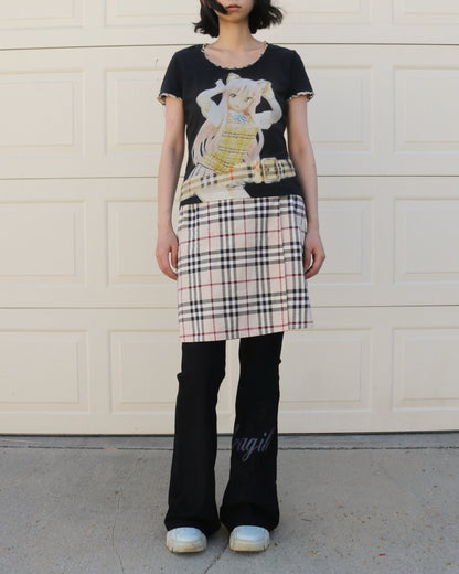 reworked Burberry T-shirt