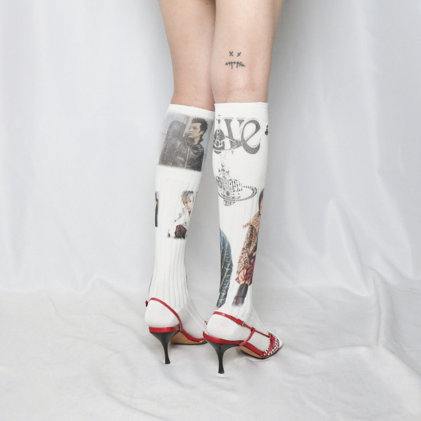 reworked Vivienne Westwood knee high socks