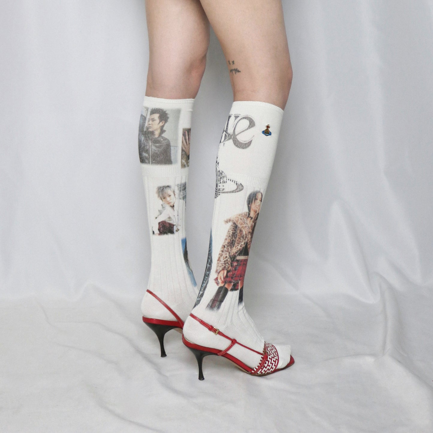 reworked Vivienne Westwood knee high socks