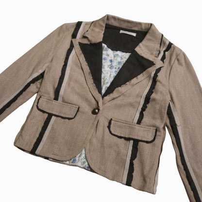 Japanese label paneled blazer jacket - Size S