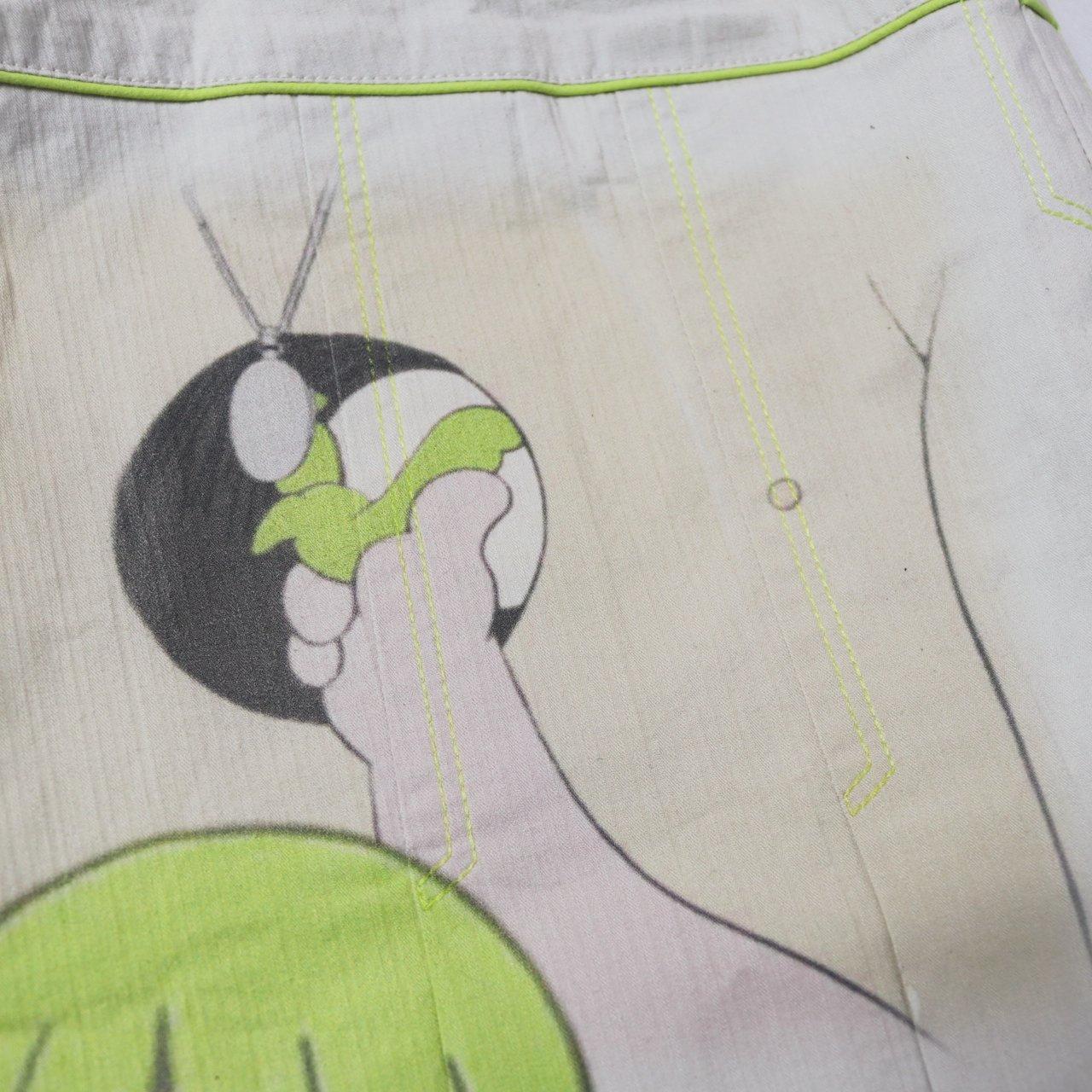 1 of 1 kaiba graphic print pleated skirt