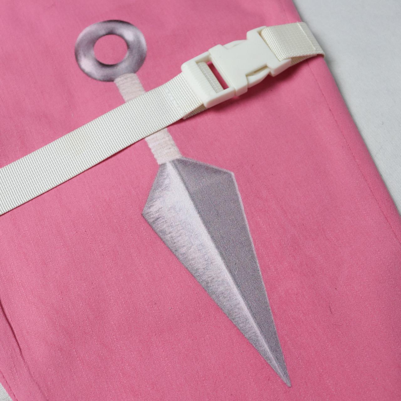 kunai graphic print two-piece set