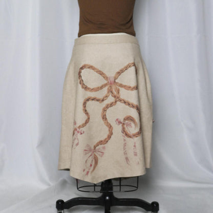 1 of 1  3D braid applique skirt