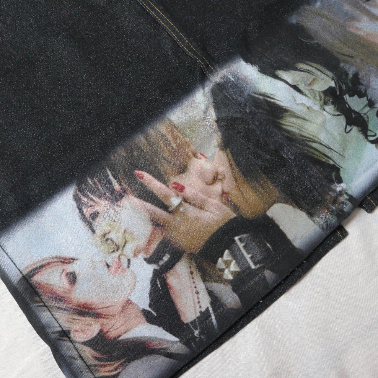 reworked Diesel denim skirt