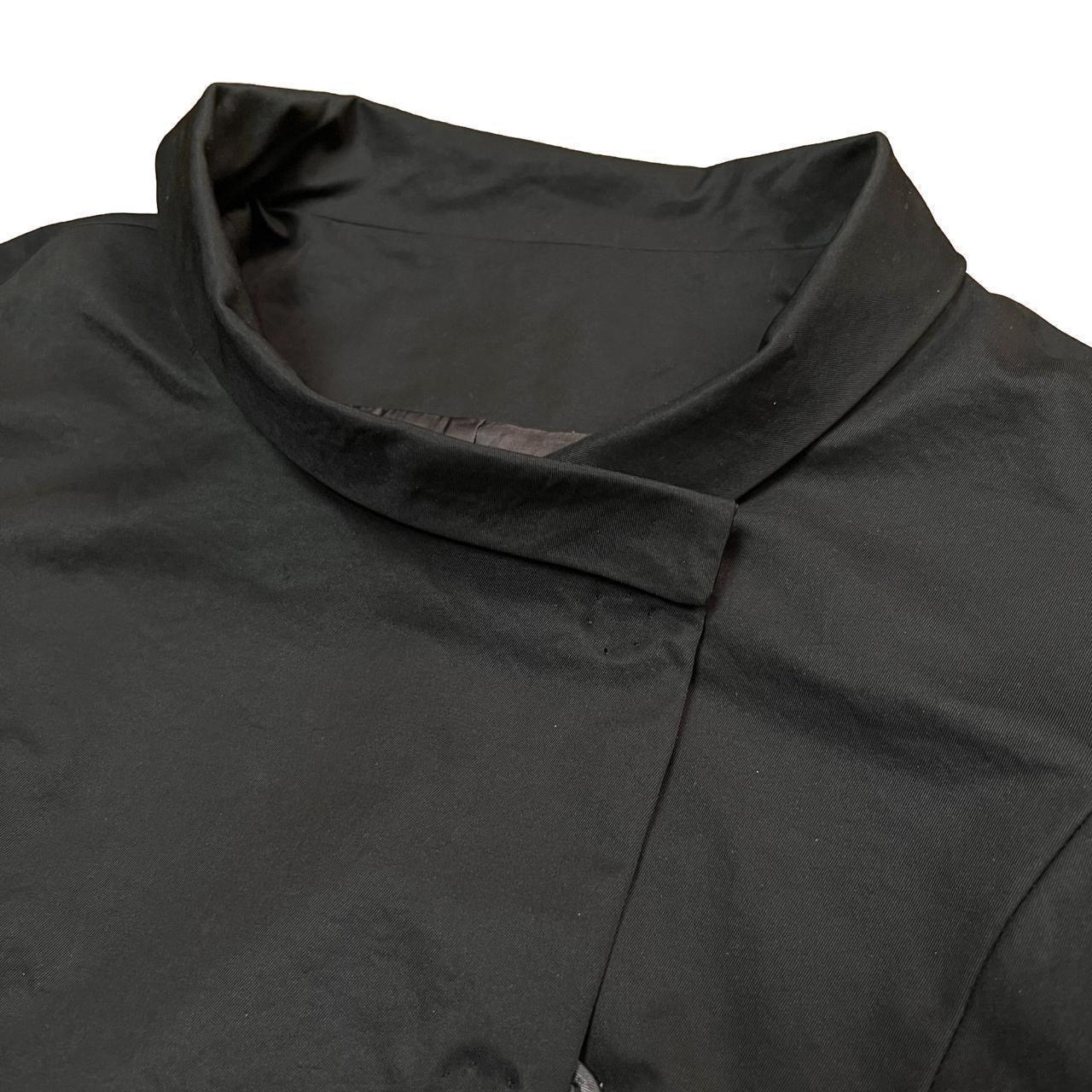 off-centre stand collar jacket