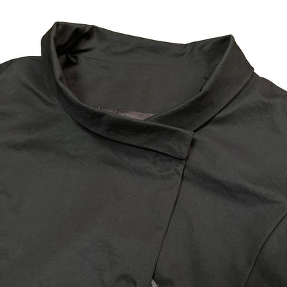 off-centre stand collar jacket