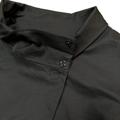 off-centre stand collar jacket