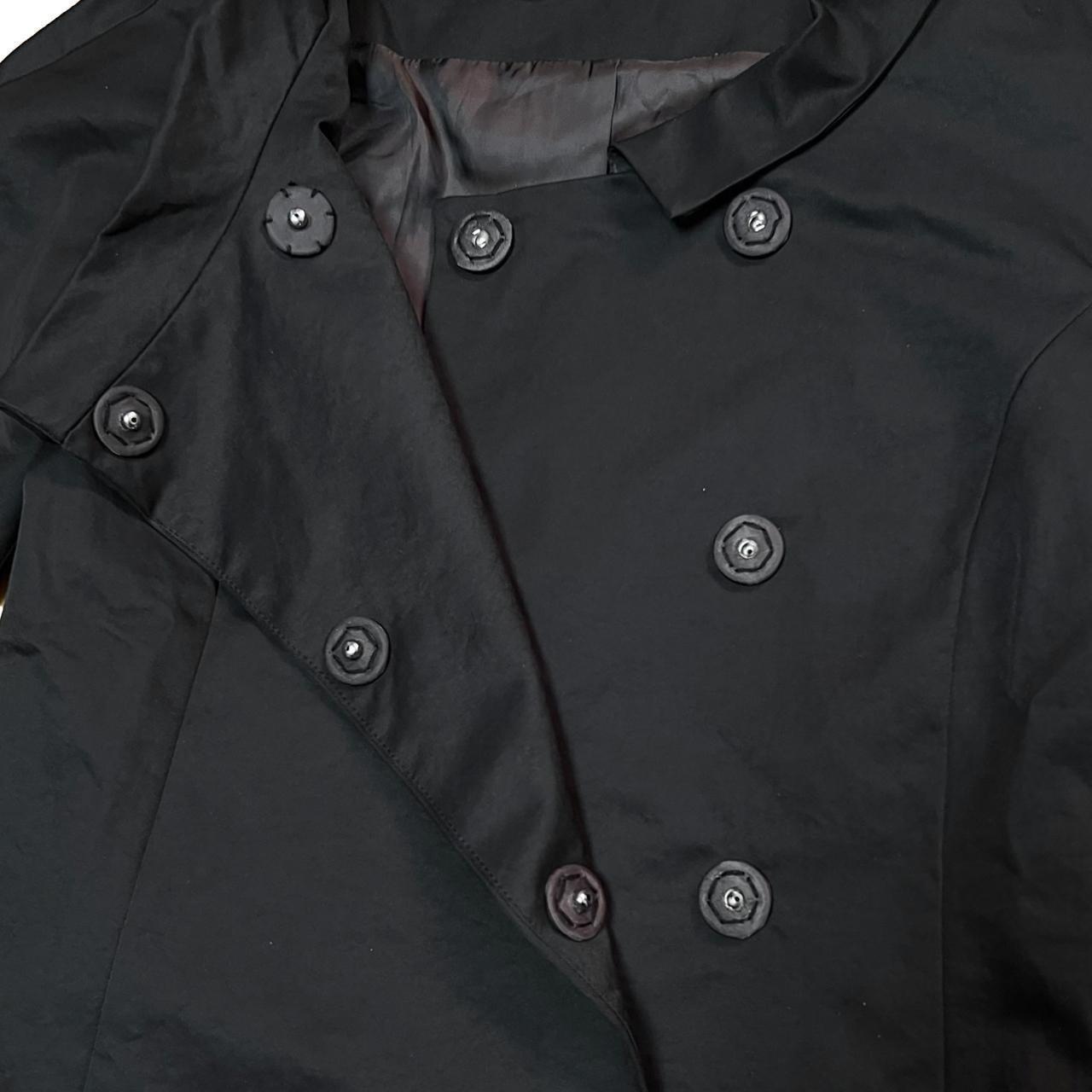 off-centre stand collar jacket