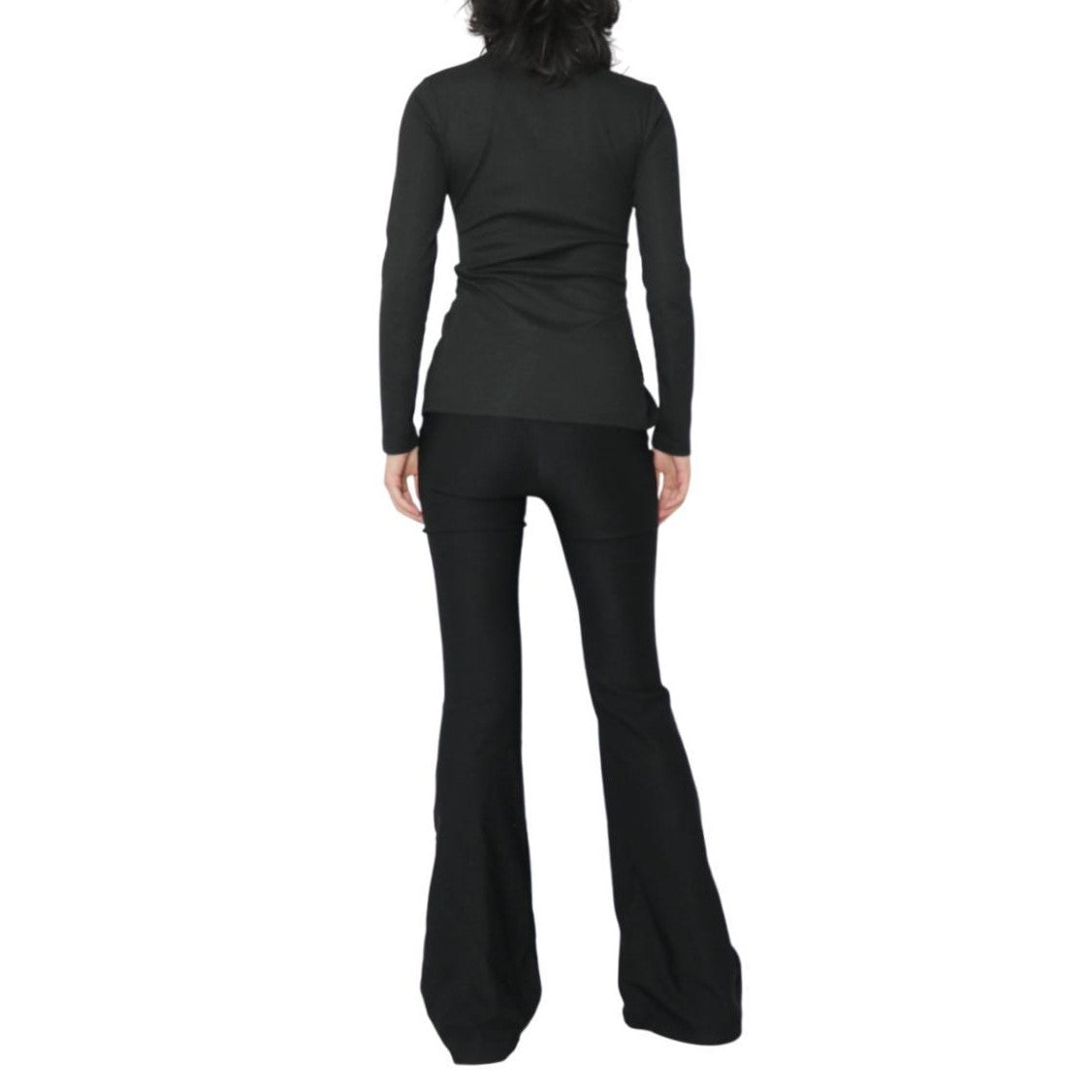 kunai graphic print flare pants