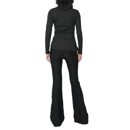 kunai graphic print flare pants