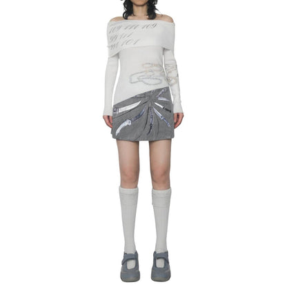 drowning knife a-line skirt